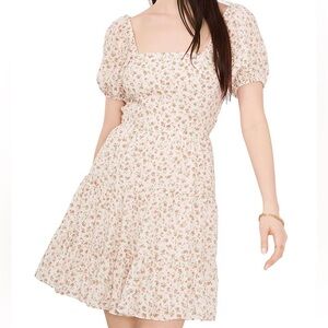 NWT 1STATE Soft Rosette Floral Dress Size 2x Off white\cream Plus Size Old Money